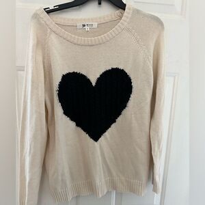 YeMak Heart shaped long sleeve sweater